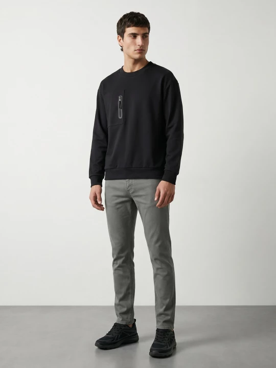 Obrázek produktu Sinsay - Bavlněné slim fit džíny - zelená