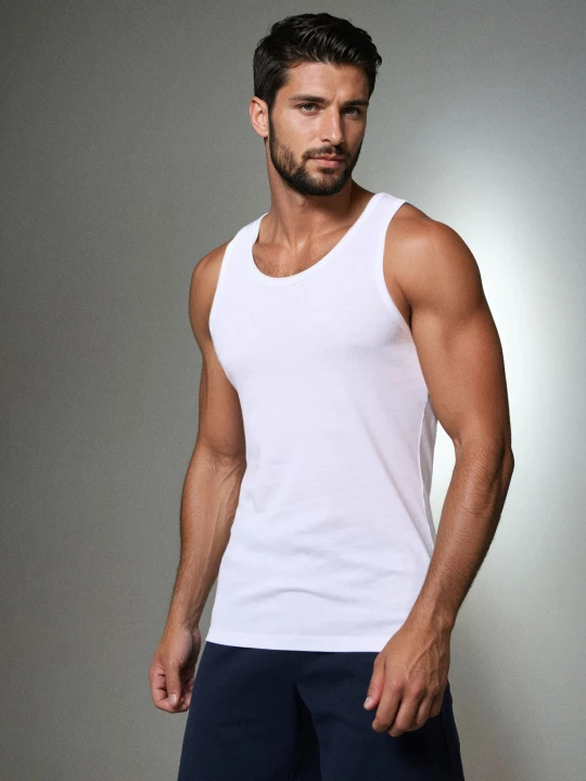 Obrázek produktu Sinsay - Bavlněné tričko tank top - bílá