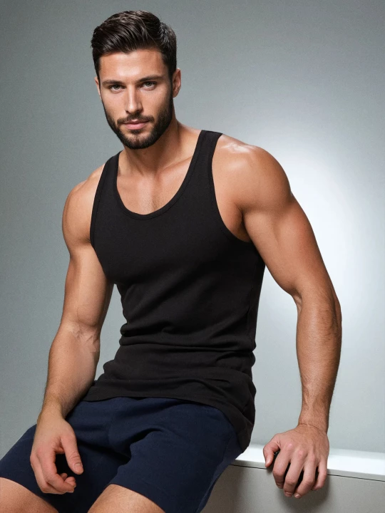 Obrázek produktu Sinsay - Bavlněné tričko tank top - černá