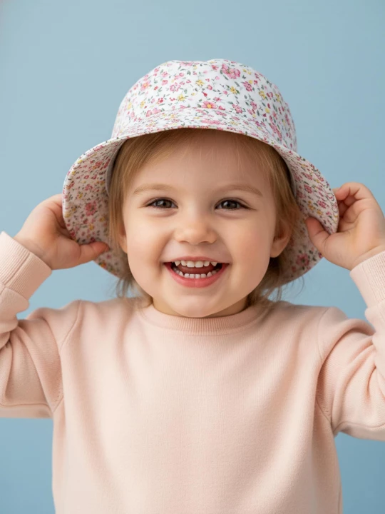 Obrázek produktu Sinsay - Bavlněný bucket hat s květinovým motivem - vícebarevná