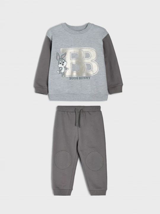 Obrázek produktu Sinsay - Bawełniany komplet: bluza i spodnie Bugs Bunny - szary