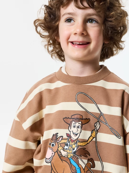 Obrázek produktu Sinsay - Bawełniana bluza crewneck z nadrukiem Toy Story - brązowy