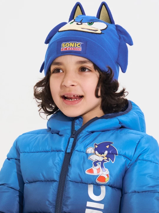 Obrázek produktu Sinsay - Bawełniana czapka beanie Sonic the Hedgehog - niebieski