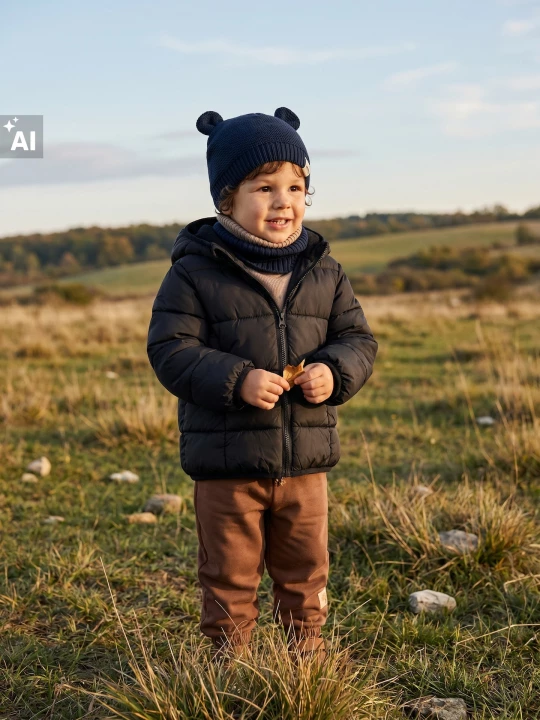 Obrázek produktu Sinsay - Bawełniana czapka typu beanie z uszkami - granatowy