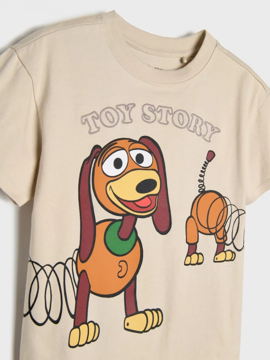 Obrázek produktu Sinsay - Bawełniana koszulka z haftem Toy Story - kremowy