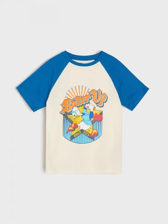 Obrázek produktu Sinsay - Bawełniana koszulka z nadrukiem Donald Duck - wielobarwny
