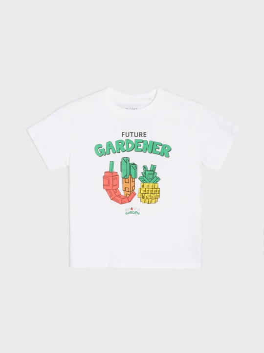 Obrázek produktu Sinsay - Bawełniana koszulka z nadrukiem Grow a Garden Roblox - biały