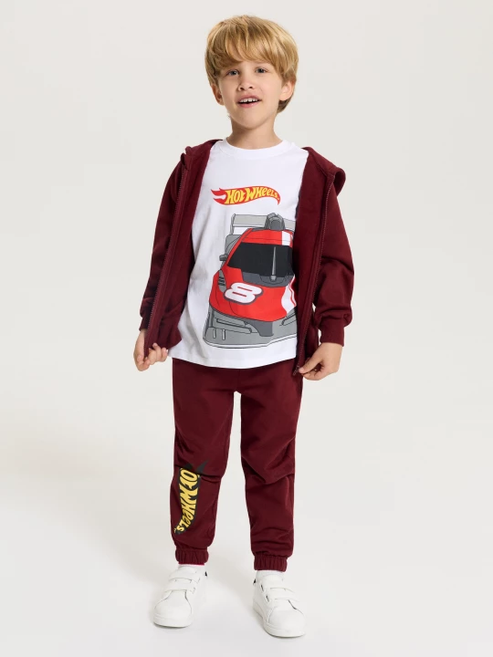 Obrázek produktu Sinsay - Bawełniana koszulka z nadrukiem Hot Wheels - biały