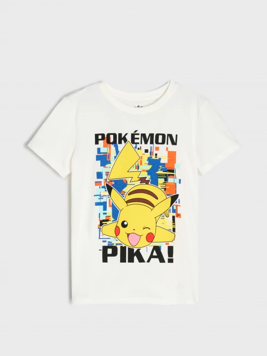 Obrázek produktu Sinsay - Bawełniana koszulka z nadrukiem Pokémon - wielobarwny