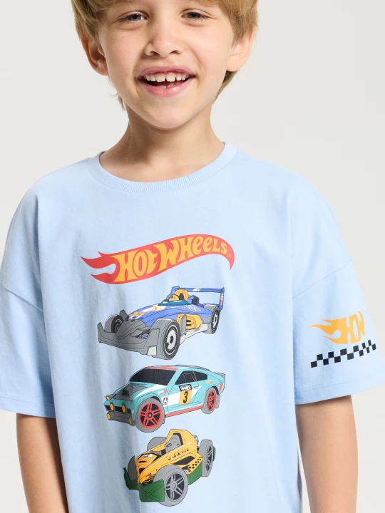 Obrázek produktu Sinsay - Bawełniana piżama dwuczęściowa Hot Wheels - błękitny