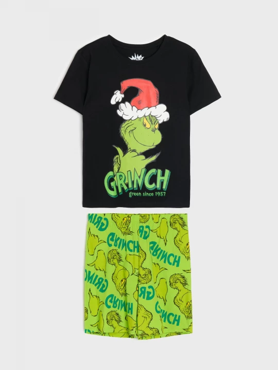Obrázek produktu Sinsay - Bawełniana piżama dwuczęściowa z nadrukiem Grinch - wielobarwny