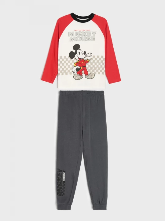 Obrázek produktu Sinsay - Bawełniana piżama dwuczęściowa z nadrukiem Mickey Mouse - wielobarwny