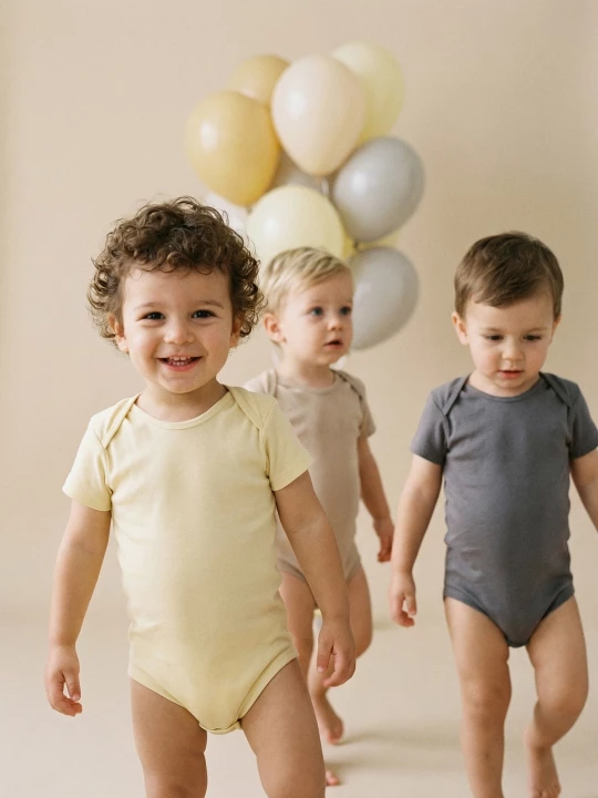 Obrázek produktu Sinsay - Bawełniane body 3 pack - kremowy