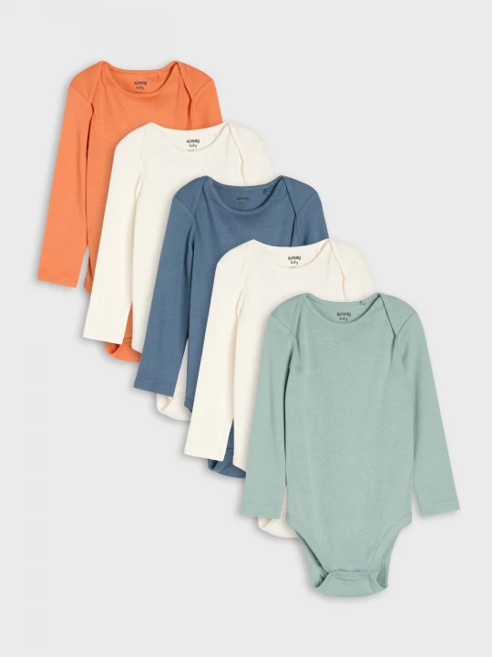 Obrázek produktu Sinsay - Bawełniane body 5 pack - wielobarwny