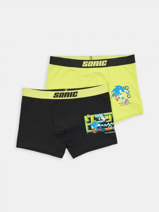 Obrázek produktu Sinsay - Bawełniane bokserki 2 pack Sonic the Hedgehog - wielobarwny