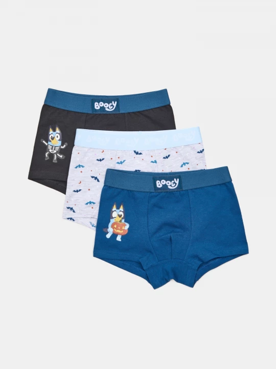 Obrázek produktu Sinsay - Bawełniane bokserki z motywem halloweenowym Bluey 3 pack - wielobarwny