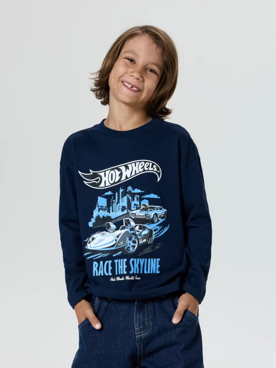 Obrázek produktu Sinsay - Bawełniane koszulki z długim rękawem 2 pack Hot Wheels - wielobarwny