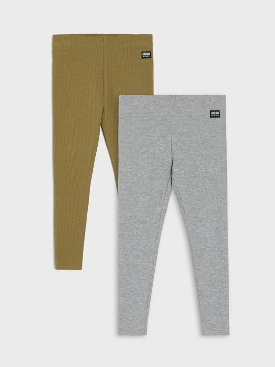 Obrázek produktu Sinsay - Bawełniane legginsy 2 pack - szary