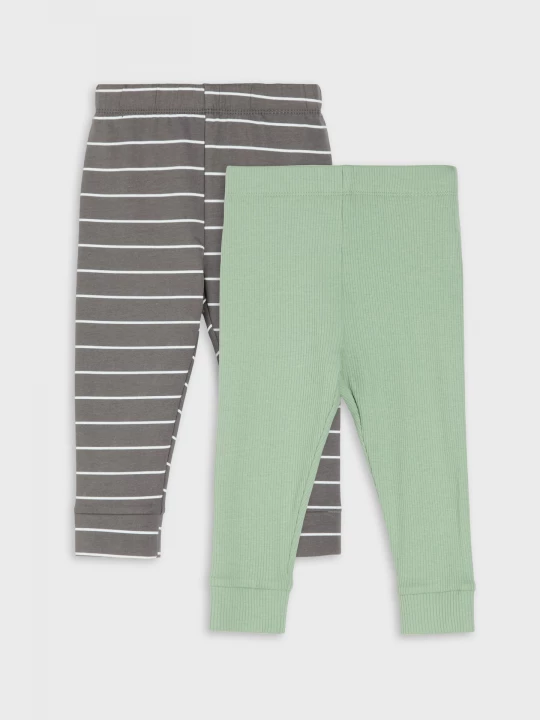 Obrázek produktu Sinsay - Bawełniane legginsy 2 pack - zielony