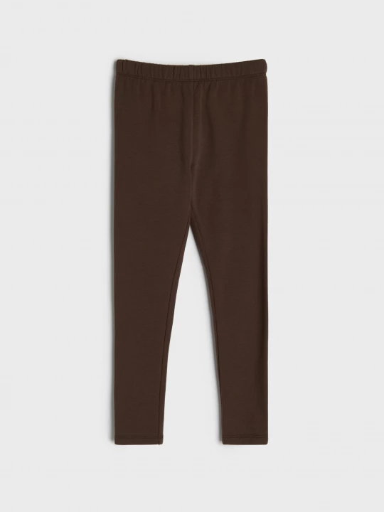 Obrázek produktu Sinsay - Bawełniane legginsy z ociepleniem - brązowy