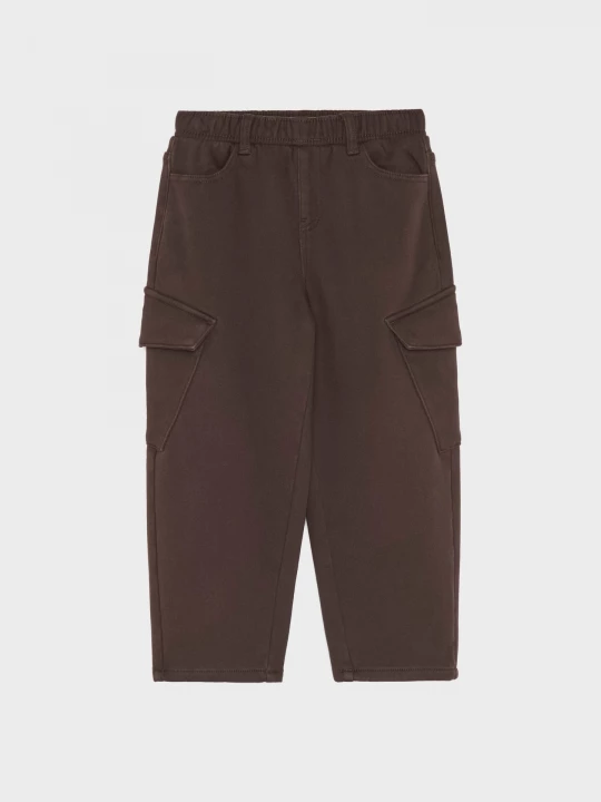Obrázek produktu Sinsay - Bawełniane spodnie straight comfort - brązowy
