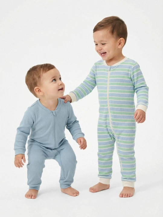 Obrázek produktu Sinsay - Bawełniany pajacyk 2 pack - błękitny