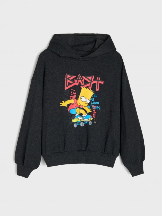 Obrázek produktu Sinsay - Bluza hoodie oversize The Simpsons - szary