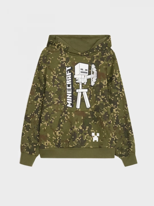 Obrázek produktu Sinsay - Bluza hoodie z bawełną Minecraft - wielobarwny