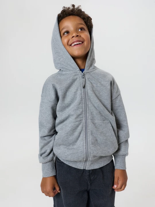 Obrázek produktu Sinsay - Bluza hoodie z bawełną - szary