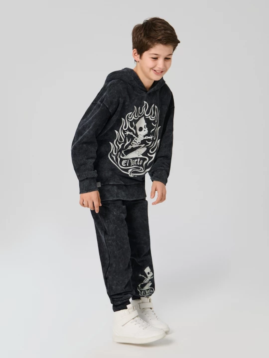 Obrázek produktu Sinsay - Bluza hoodie z motywem halloweenowym Simpsons - czarny