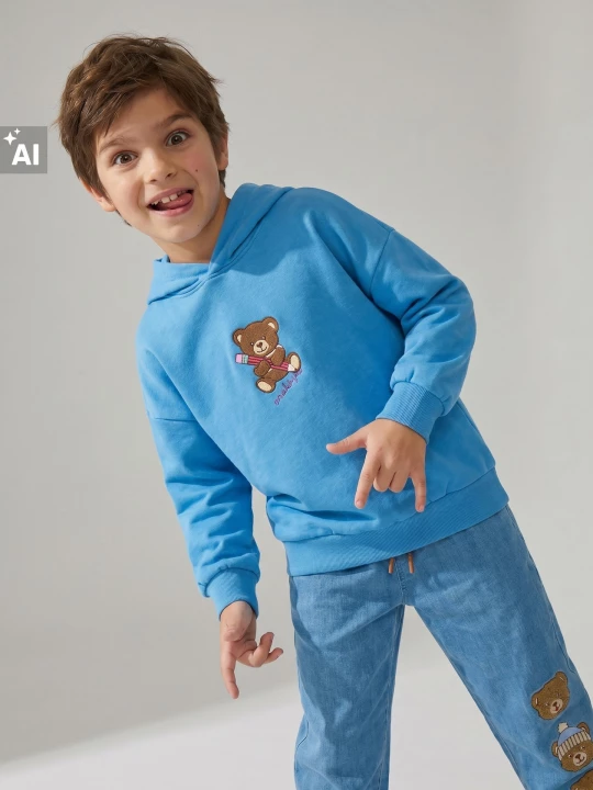 Obrázek produktu Sinsay - Bluza hoodie z nadrukiem misia - Inny