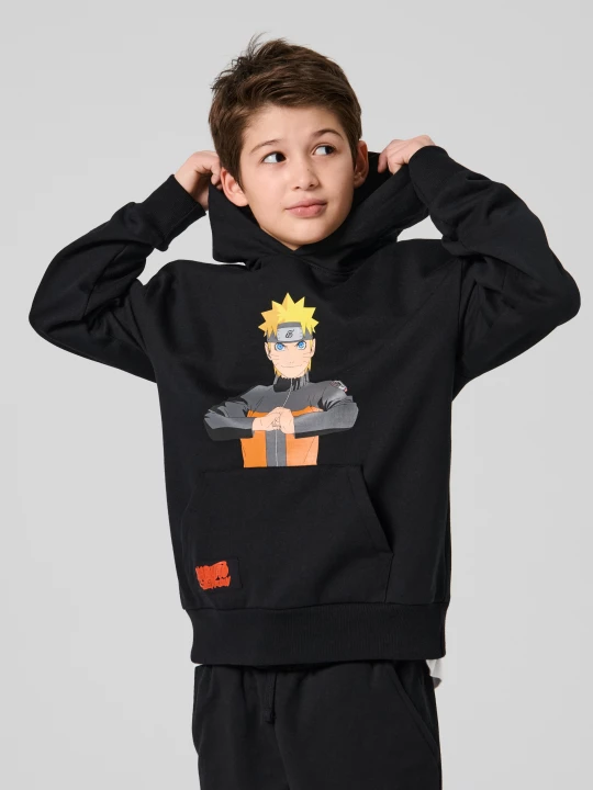 Obrázek produktu Sinsay - Bluza hoodie z nadrukiem Naruto - czarny