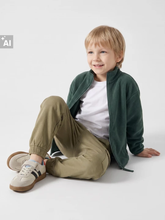 Obrázek produktu Sinsay - Bluza polarowa - green spruce