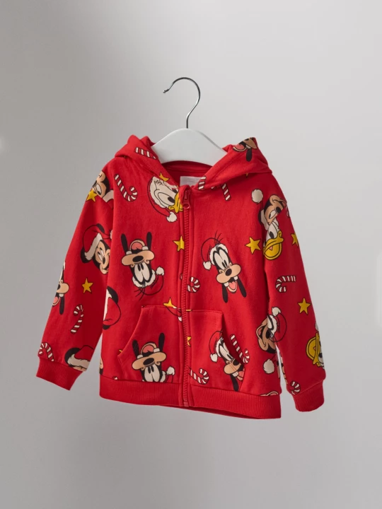 Obrázek produktu Sinsay - Bluza rozpinana z kapturem Mickey Mouse - czerwony
