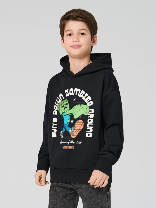 Obrázek produktu Sinsay - Bluza z kapturem Minecraft - czarny