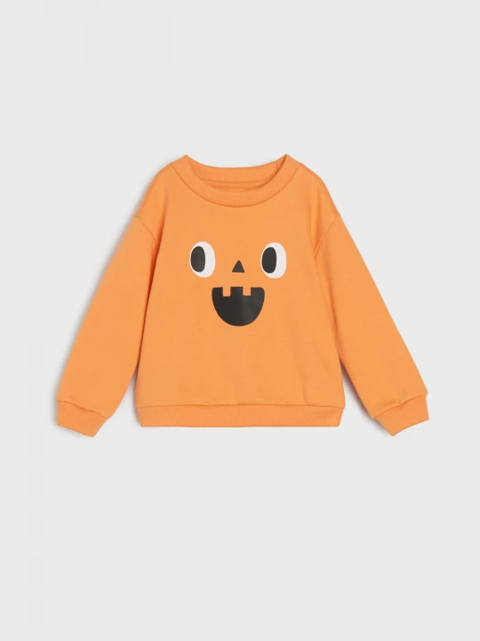 Obrázek produktu Sinsay - Bluza z motywem halloween - pomarańczowy