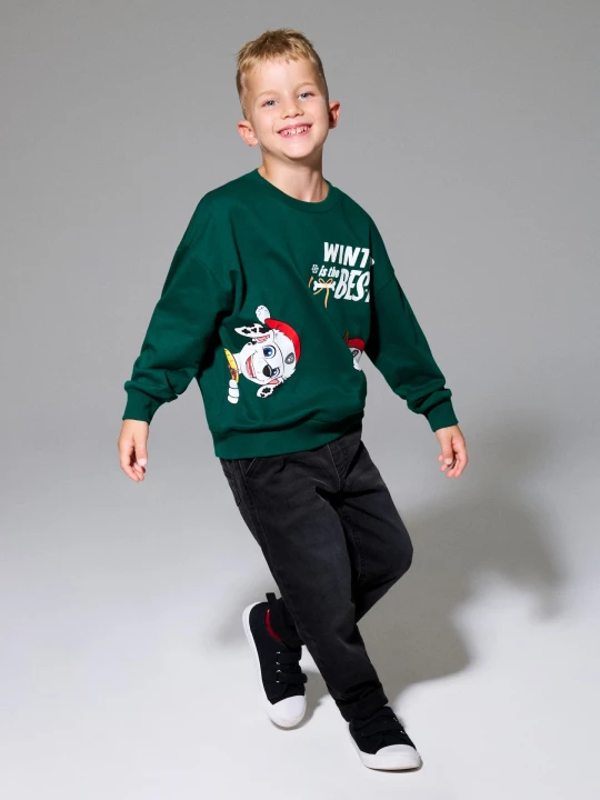 Obrázek produktu Sinsay - Bluza z motywem świątecznym PAW Patrol - zielony