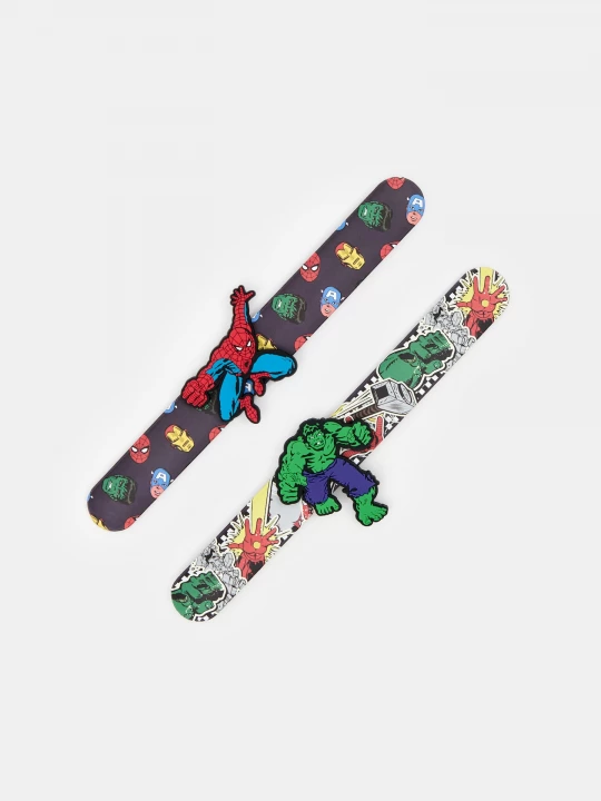 Obrázek produktu Sinsay - Bransoletki samozaciskowe z elementemi 3D 2 pack Marvel - wielobarwny