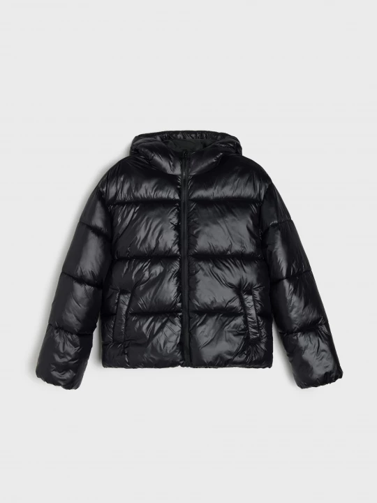 Obrázek produktu Sinsay - Kurtka puffer z kapturem - czarny