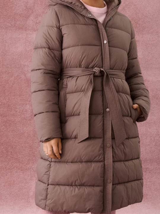 Obrázek produktu Sinsay - Bunda puffer s kapucí - hnědá
