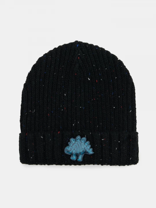 Obrázek produktu Sinsay - Czapka beanie z naszywką - czarny