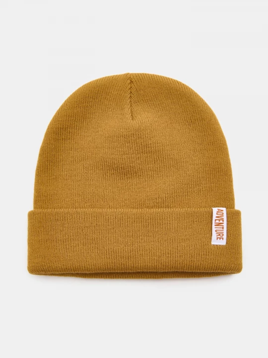 Obrázek produktu Sinsay - Czapka beanie z naszywką - żółty