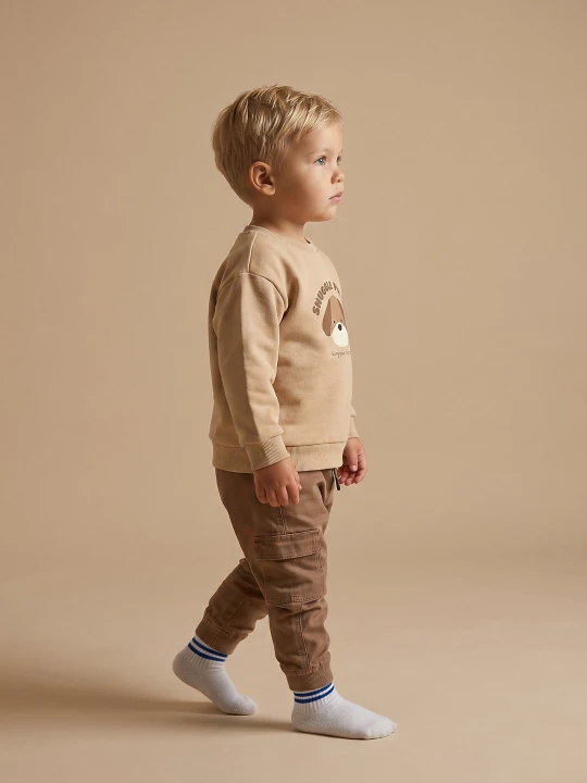 Obrázek produktu Sinsay - Jeansy cargo jogger - beżowy
