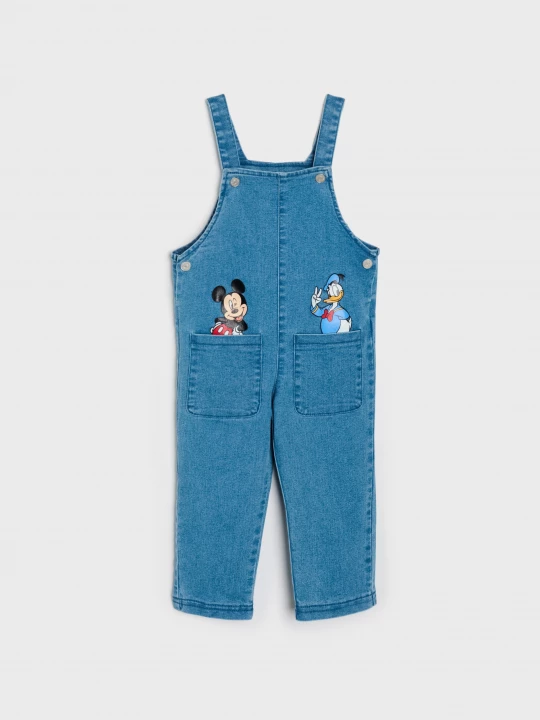 Obrázek produktu Sinsay - Jeansy ogrodniczki Mickey and Donald - niebieski