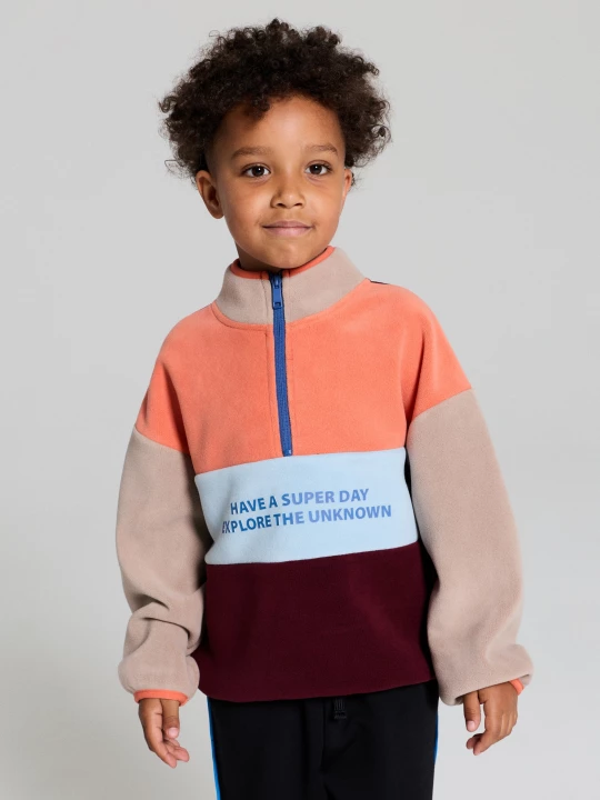 Obrázek produktu Sinsay - Bluza polarowa half-zip Active - bordowy