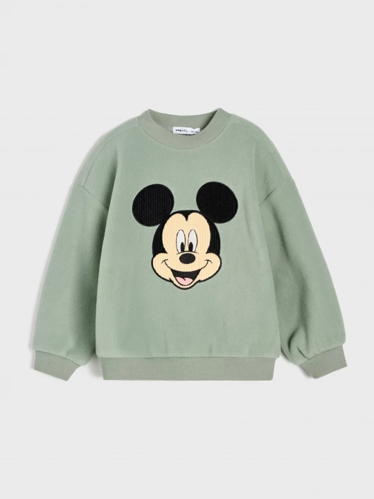 Obrázek produktu Sinsay - Bluza polarowa z naszywką Mickey Mouse - zielony
