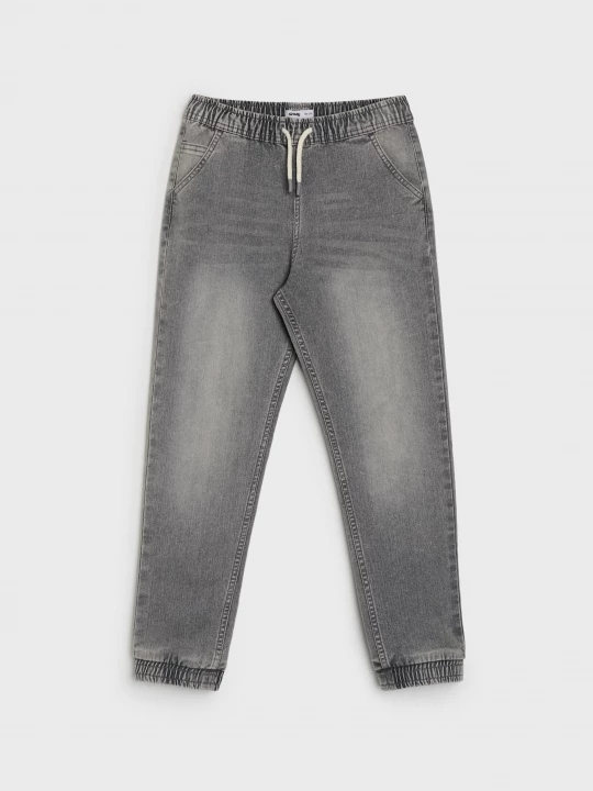 Obrázek produktu Sinsay - Jeansy jogger z efektem sprania - szary
