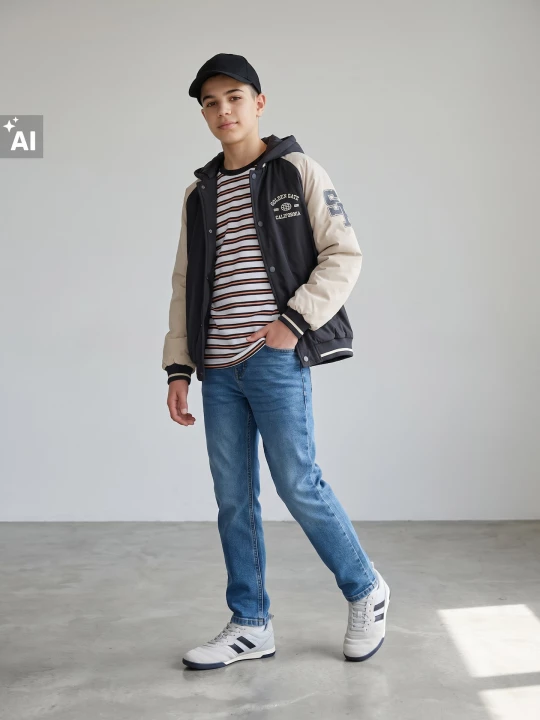 Obrázek produktu Sinsay - Jeansy slim fit z efektem sprania - niebieski