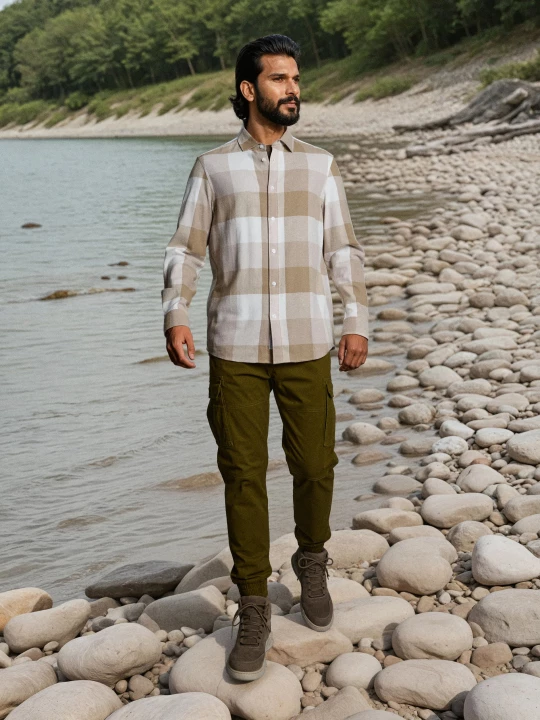 Obrázek produktu Sinsay - Kalhoty cargo - khaki