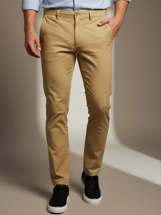 Obrázek produktu Sinsay - Kalhoty chino slim - béžová